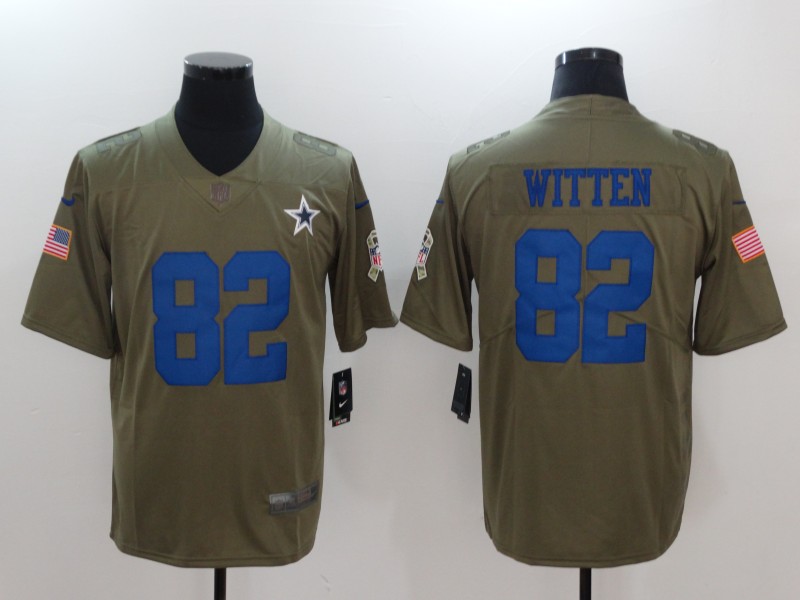 Men's Dallas Cowboys Jason Witten #82 Brown Jersey